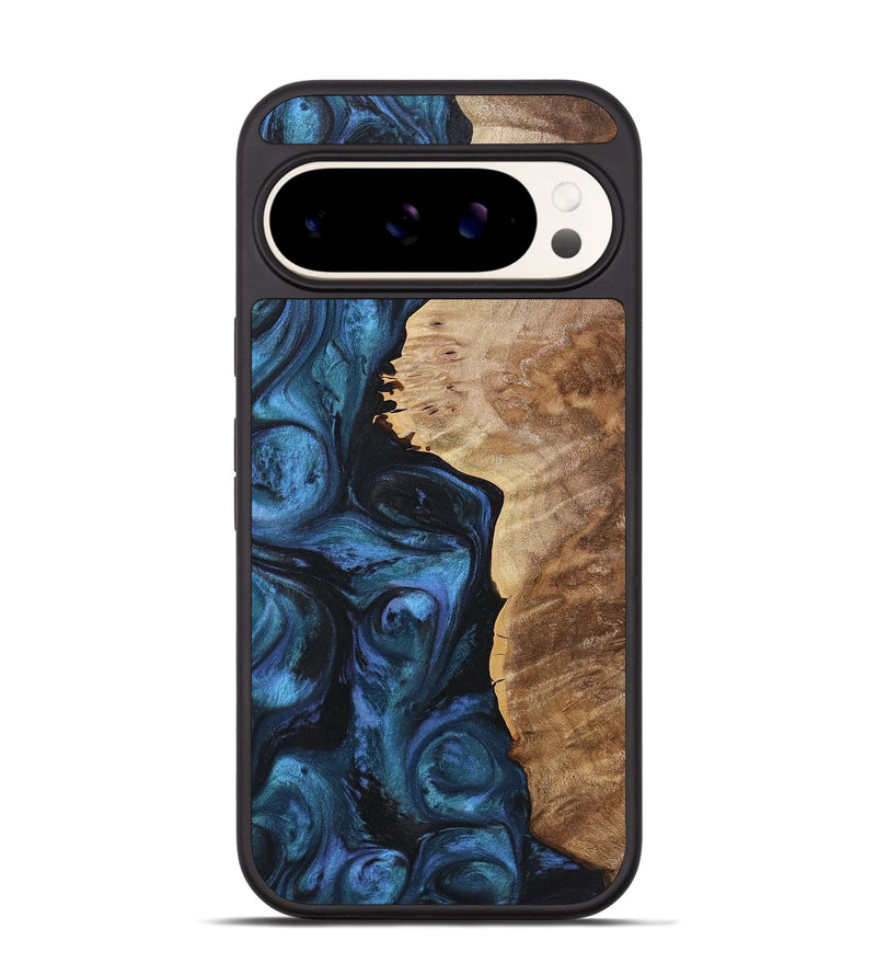 Pixel 9 Pro Wood+Resin Phone Case - Cali (Blue, 722803)