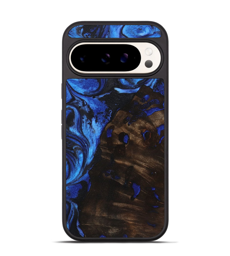 Pixel 9 Pro Wood+Resin Phone Case - Ariyah (Blue, 722808)