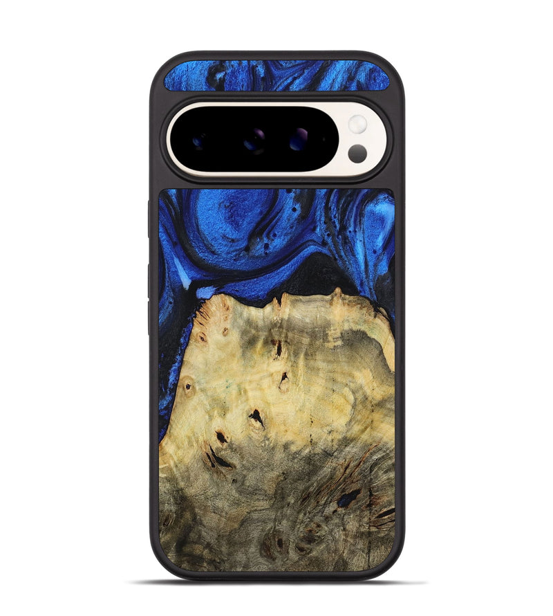 Pixel 9 Pro Wood+Resin Phone Case - Chris (Blue, 722821)