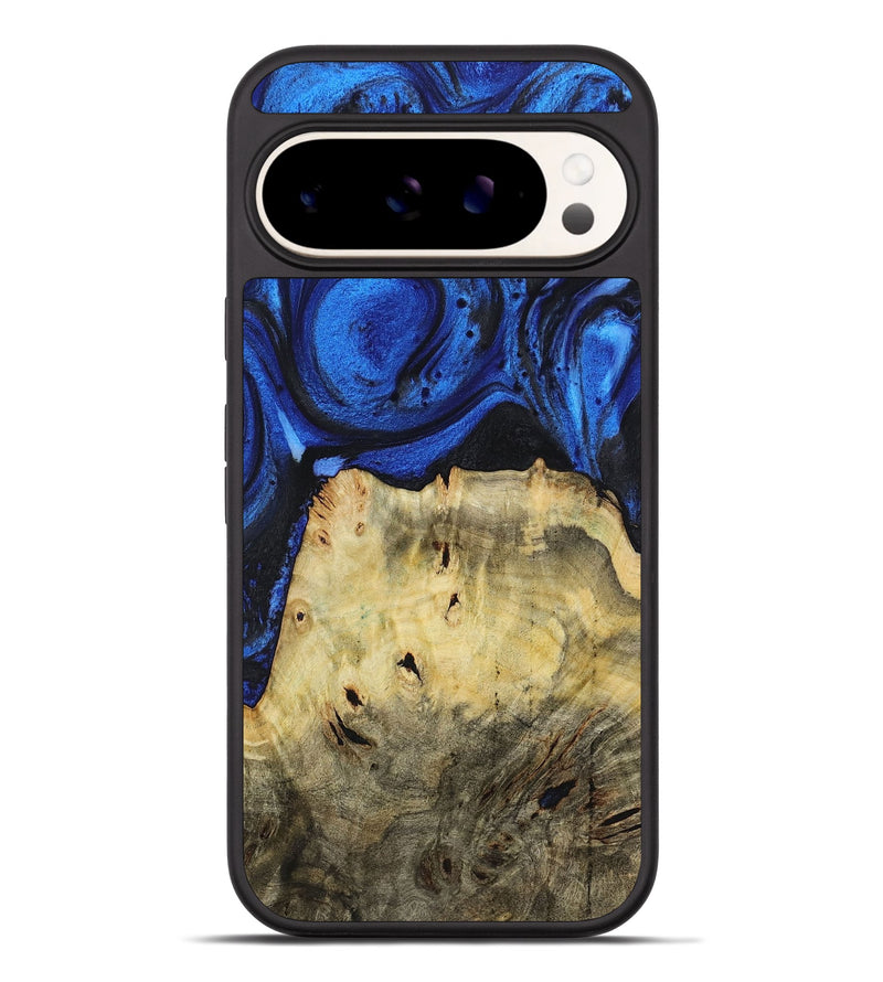 Pixel 9 Pro XL Wood+Resin Phone Case - Chris (Blue, 722821)