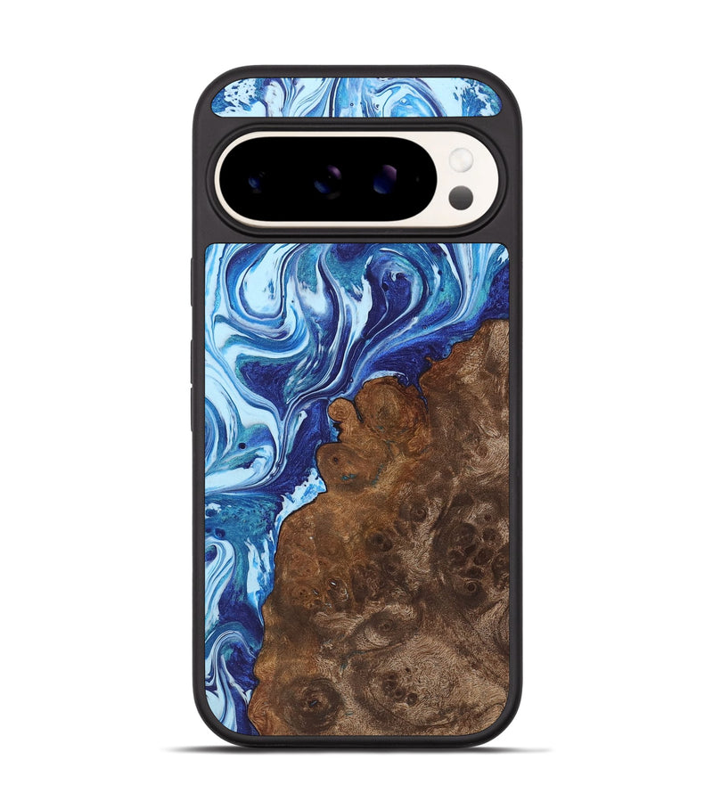 Pixel 9 Pro Wood+Resin Phone Case - Rudolph (Blue, 722827)