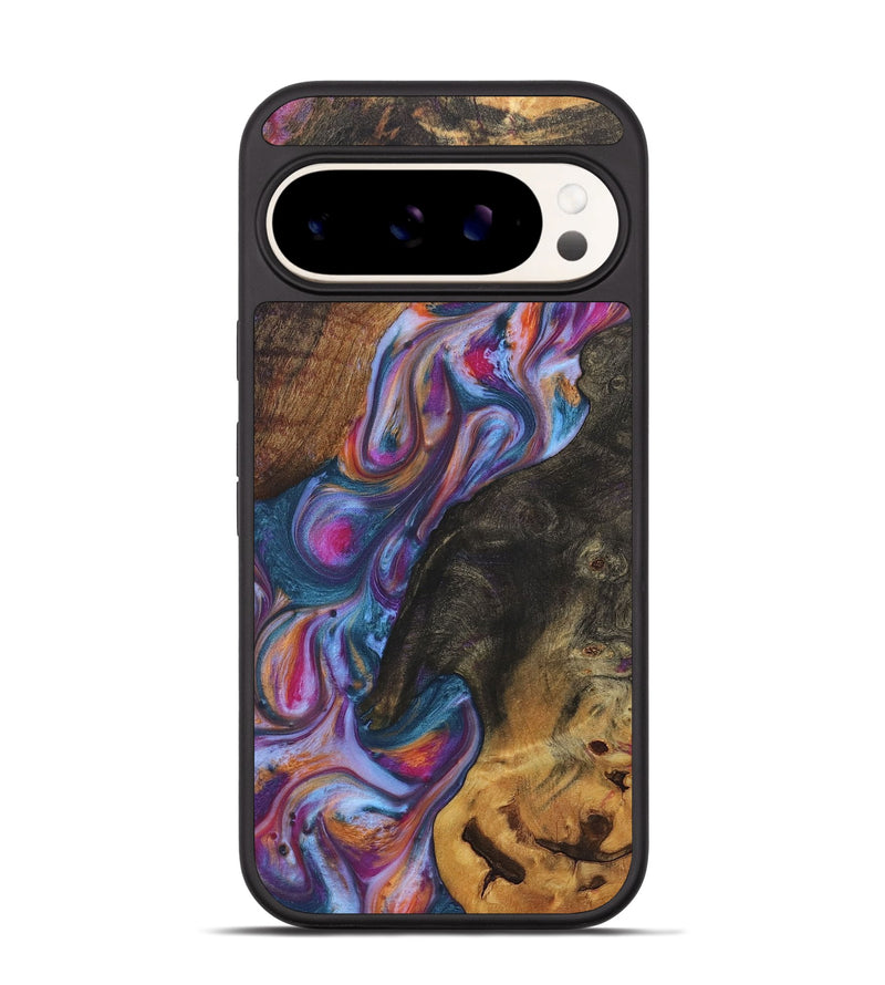 Pixel 9 Pro Wood+Resin Phone Case - Lyle (Blue, 722828)