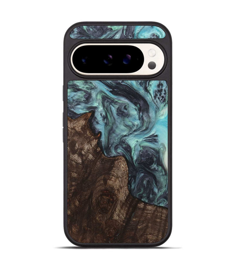 Pixel 9 Pro Wood+Resin Phone Case - Iva (Blue, 722832)