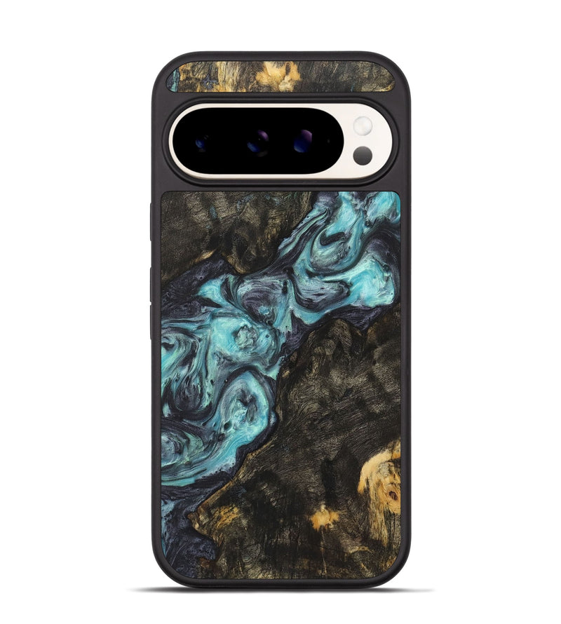 Pixel 9 Pro Wood+Resin Phone Case - Skye (Blue, 722833)