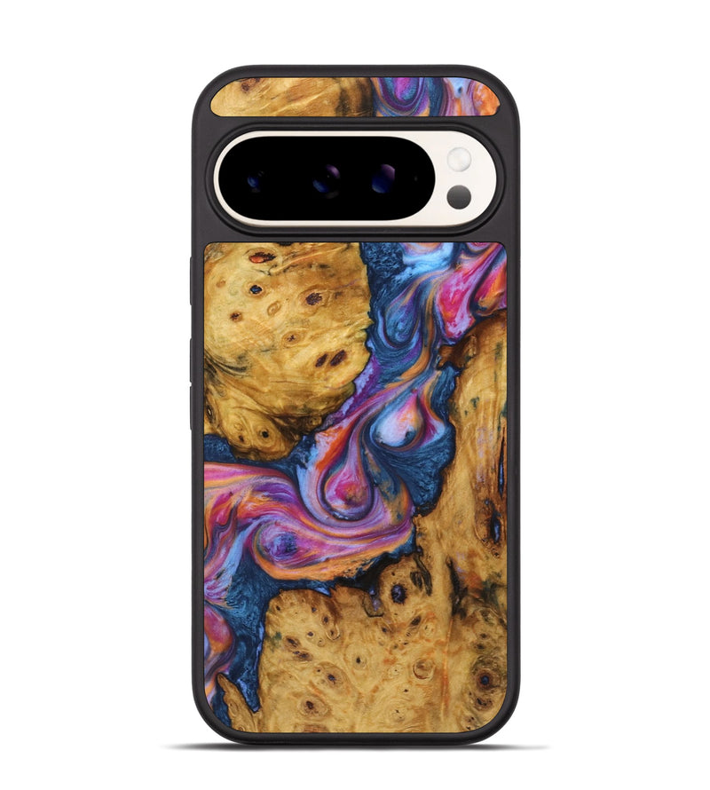 Pixel 9 Pro Wood+Resin Phone Case - Owen (Blue, 722846)