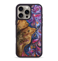 iPhone 16 Pro Max Wood+Resin Phone Case - Alfred (Blue, 722847)