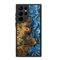 Galaxy S22 Ultra Wood+Resin Phone Case - Norman (Blue, 722850)