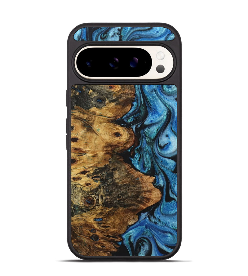 Pixel 9 Pro Wood+Resin Phone Case - Norman (Blue, 722850)