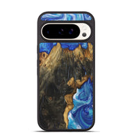 Pixel 9 Pro Wood+Resin Phone Case - Cheryl (Blue, 722854)