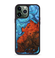 iPhone 13 Pro Max Wood+Resin Phone Case - Mateo (Blue, 722855)