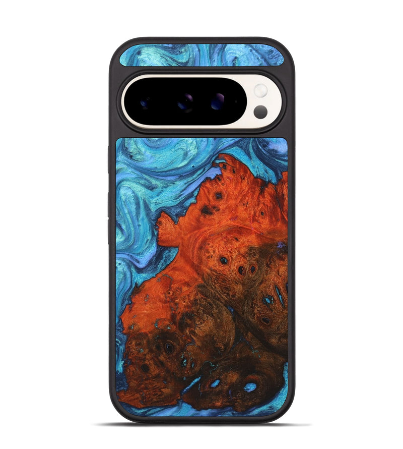 Pixel 9 Pro Wood+Resin Phone Case - Mateo (Blue, 722855)