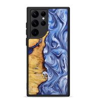 Galaxy S22 Ultra Wood+Resin Phone Case - Richard (Blue, 722858)