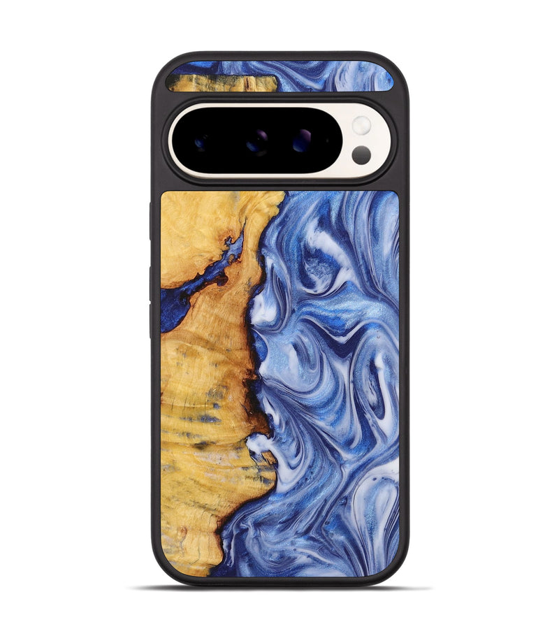 Pixel 9 Pro Wood+Resin Phone Case - Richard (Blue, 722858)