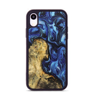 iPhone Xr Wood+Resin Phone Case - Riley (Blue, 722861)