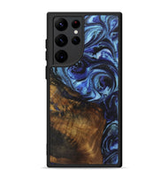 Galaxy S22 Ultra Wood+Resin Phone Case - Allie (Blue, 722862)