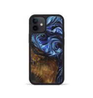 iPhone 12 mini Wood+Resin Phone Case - Allie (Blue, 722862)