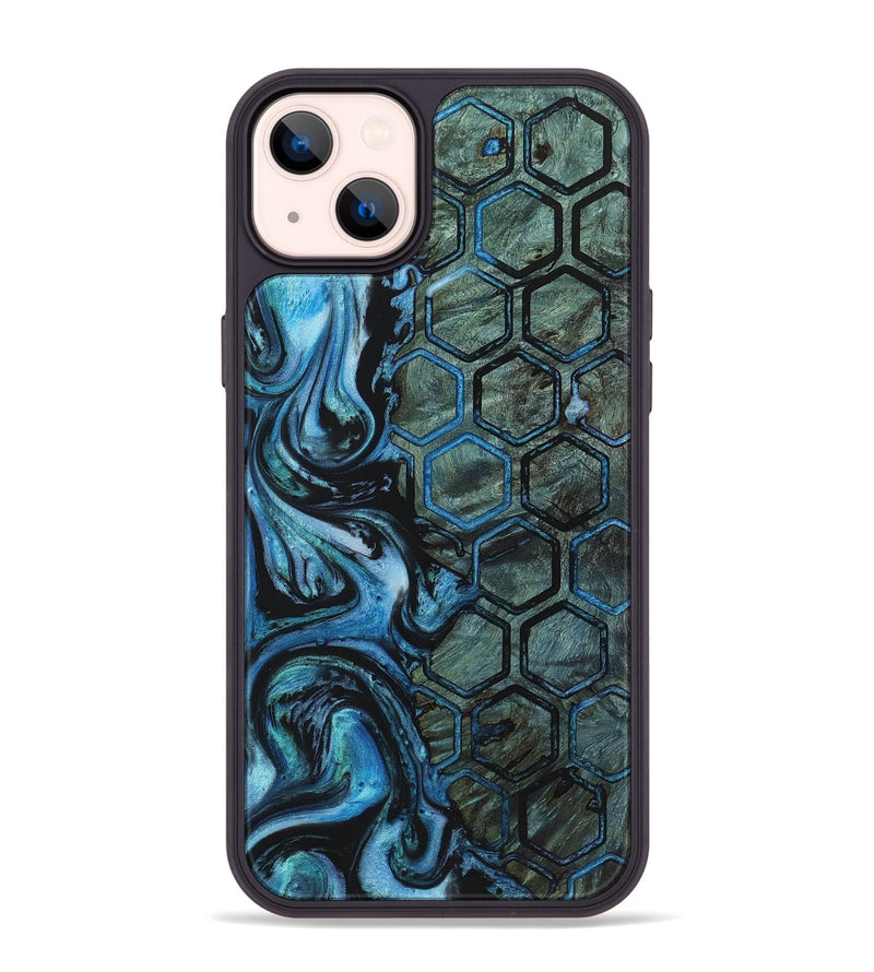 iPhone 14 Plus Wood+Resin Phone Case - Pearl (Pattern, 723023)