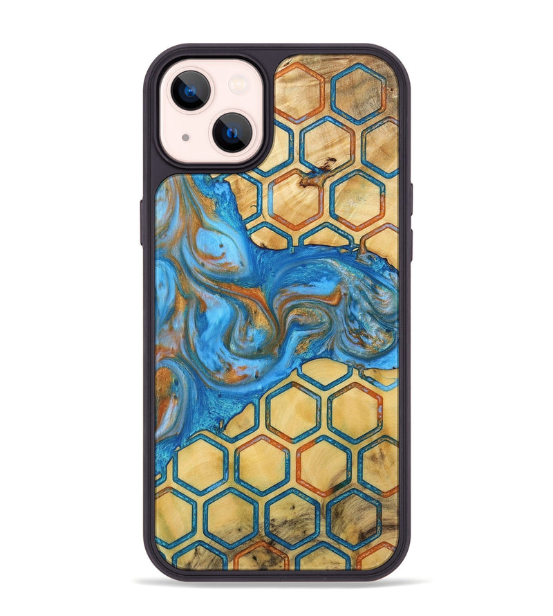 iPhone 14 Plus Wood+Resin Phone Case - Josiah (Pattern, 723024)