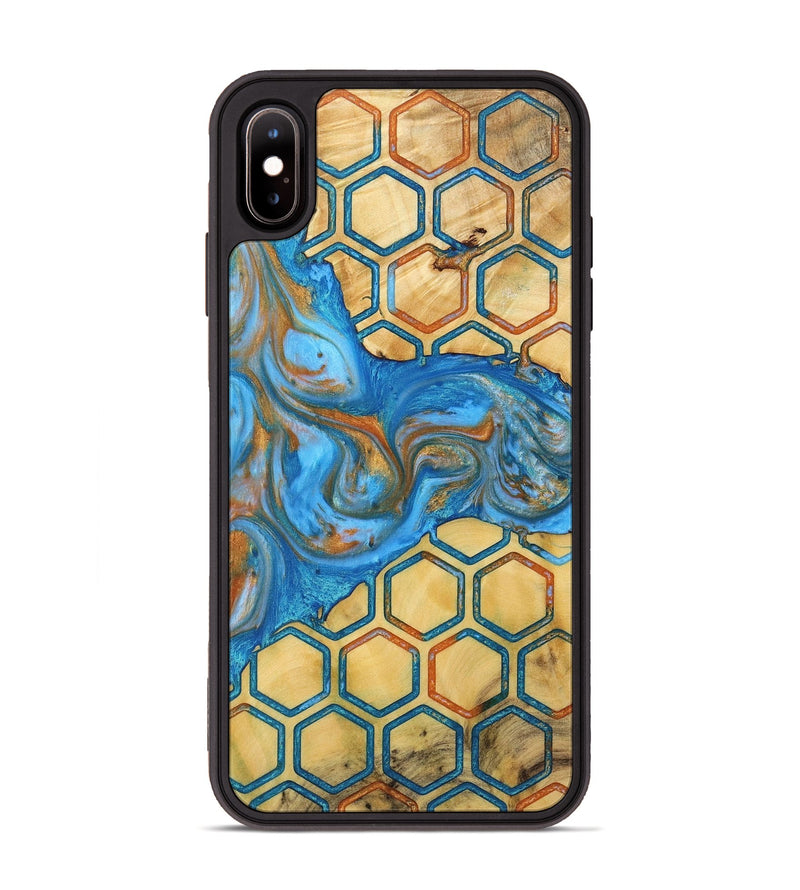 iPhone Xs Max Wood+Resin Phone Case - Josiah (Pattern, 723024)