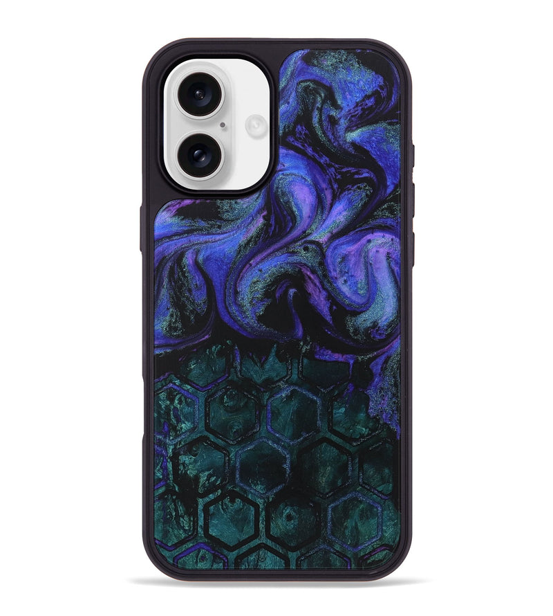 iPhone 16 Plus Wood+Resin Phone Case - Blair (Pattern, 723025)