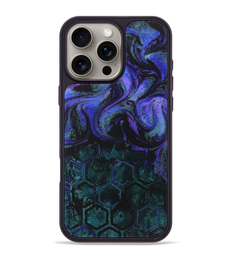 iPhone 16 Pro Max Wood+Resin Phone Case - Blair (Pattern, 723025)