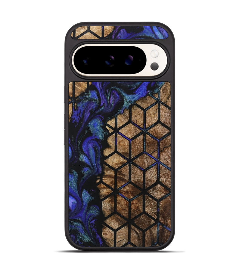 Pixel 9 Wood+Resin Phone Case - Bryan (Pattern, 723026)