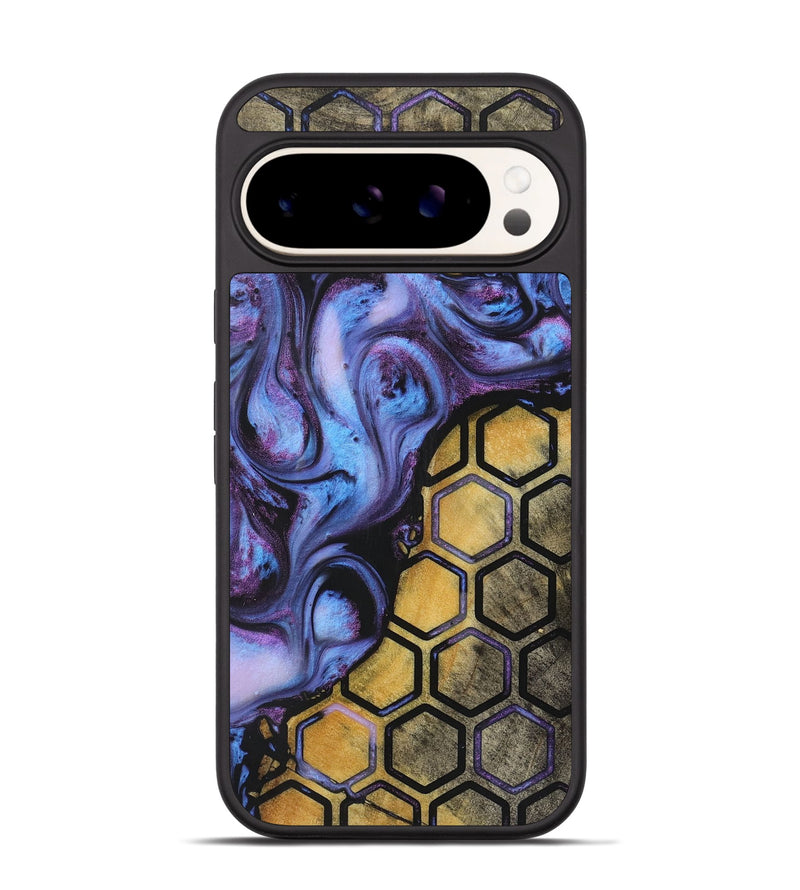 Pixel 9 Wood+Resin Phone Case - Olga (Pattern, 723027)