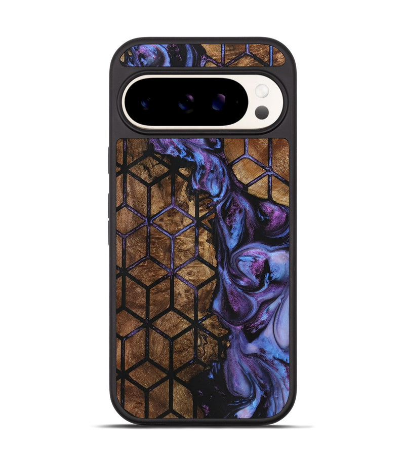 Pixel 9 Wood+Resin Phone Case - Sophie (Pattern, 723028)