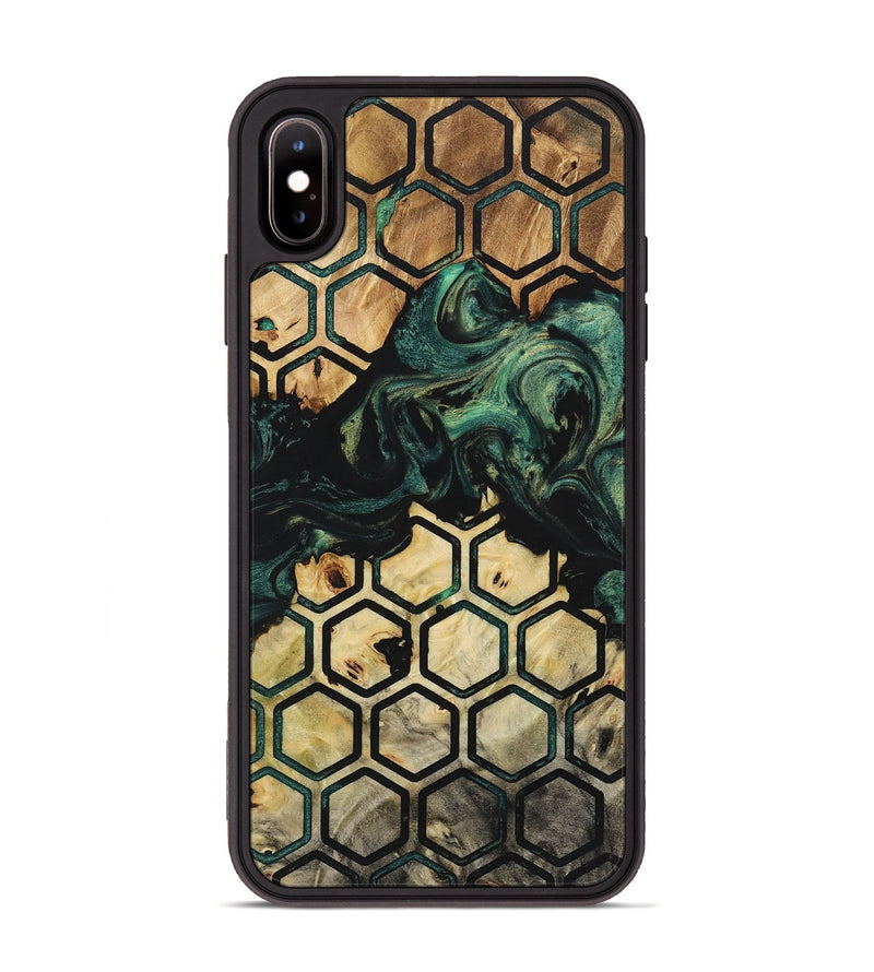 iPhone Xs Max Wood+Resin Phone Case - Ellen (Pattern, 723032)