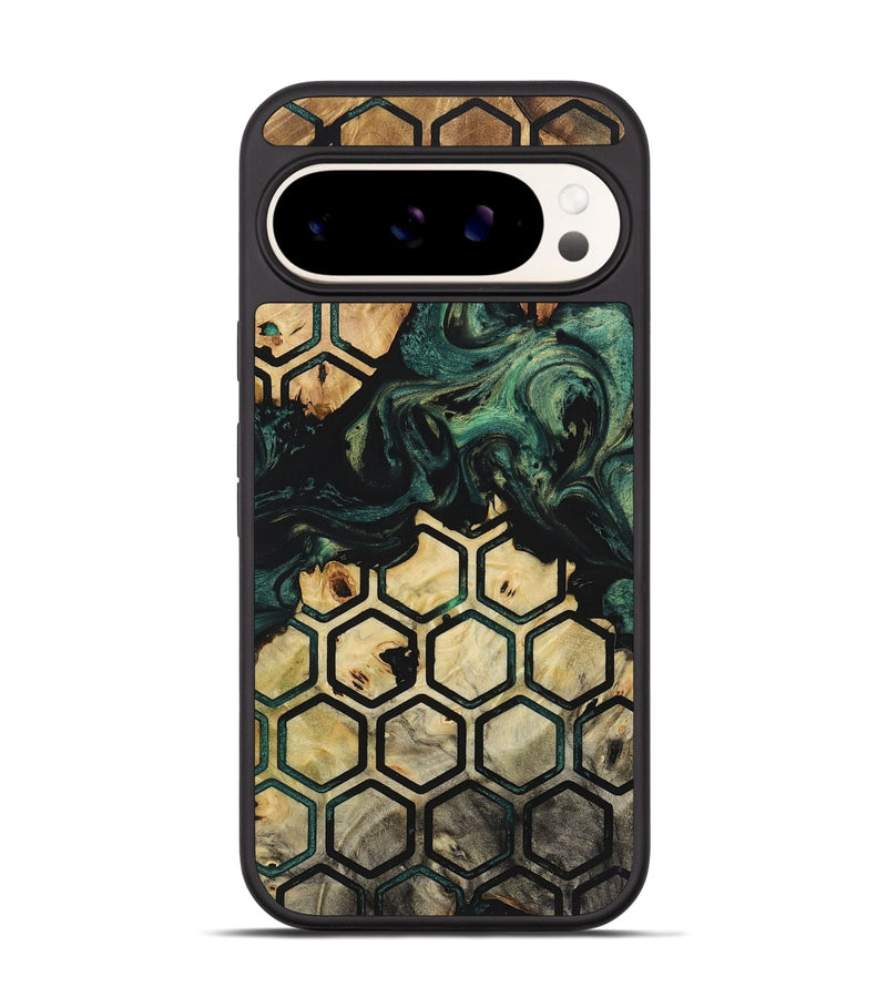 Pixel 9 Wood+Resin Phone Case - Ellen (Pattern, 723032)