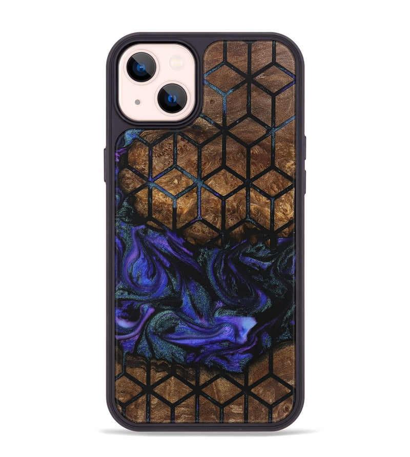 iPhone 14 Plus Wood+Resin Phone Case - Alfred (Pattern, 723033)