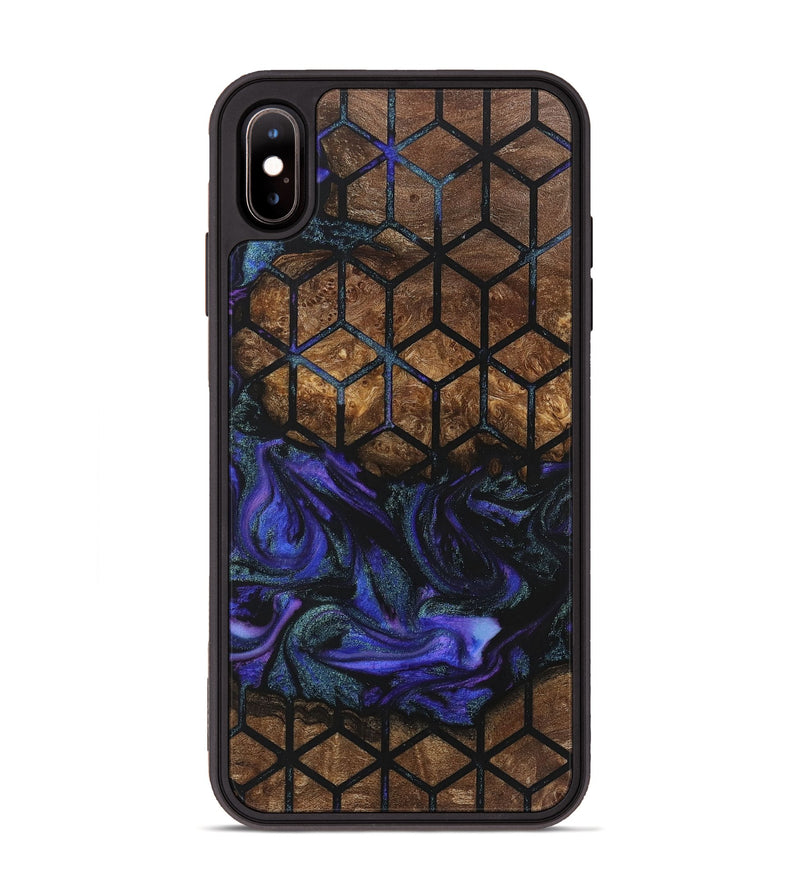 iPhone Xs Max Wood+Resin Phone Case - Alfred (Pattern, 723033)