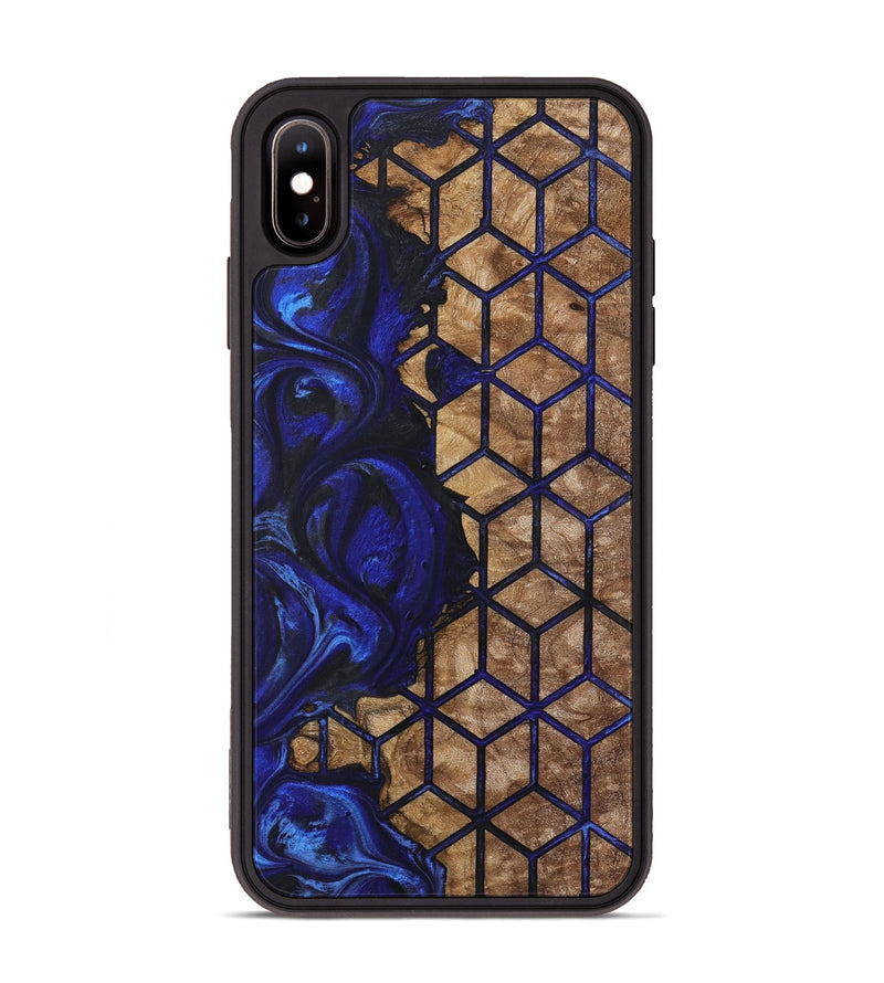 iPhone Xs Max Wood+Resin Phone Case - Jasmine (Pattern, 723034)