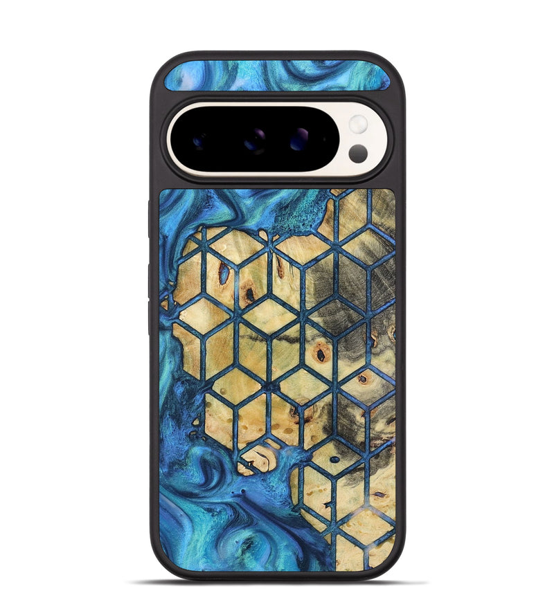 Pixel 9 Wood+Resin Phone Case - Charles (Pattern, 723035)