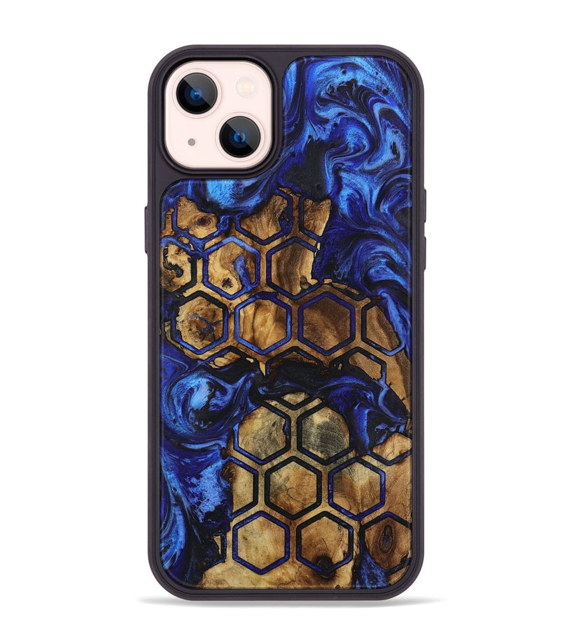 iPhone 14 Plus Wood+Resin Phone Case - Grant (Pattern, 723036)