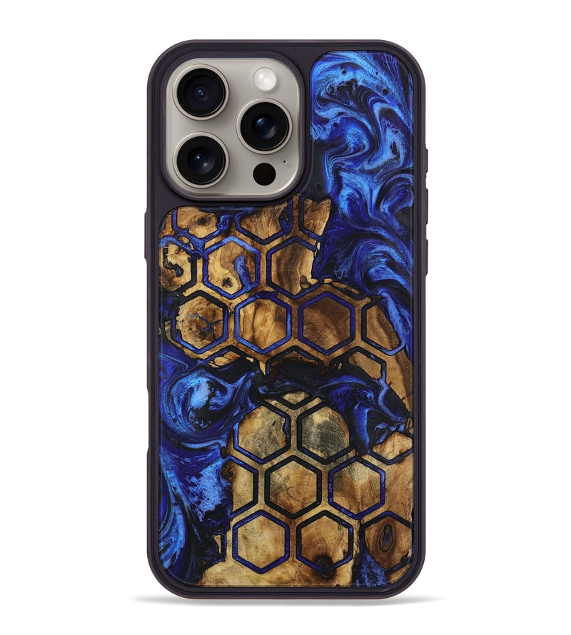 iPhone 16 Pro Max Wood+Resin Phone Case - Grant (Pattern, 723036)