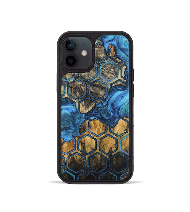 iPhone 12 mini Wood+Resin Phone Case - Chance (Pattern, 723037)