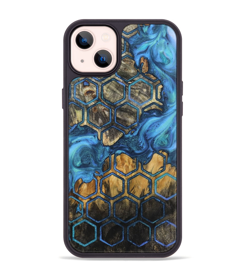 iPhone 14 Plus Wood+Resin Phone Case - Chance (Pattern, 723037)