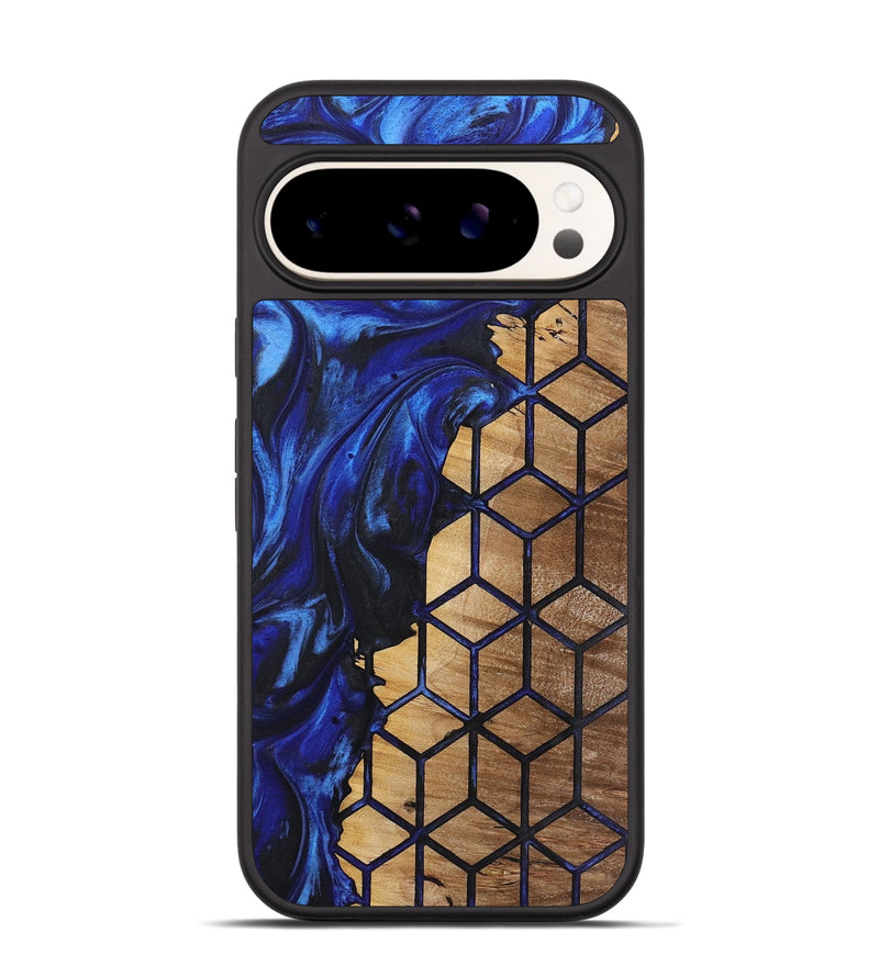 Pixel 9 Wood+Resin Phone Case - Muriel (Pattern, 723038)