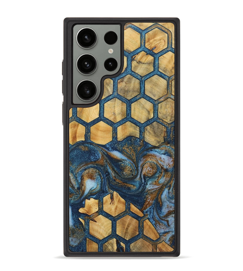 Galaxy S23 Ultra Wood+Resin Phone Case - Herman (Pattern, 723043)