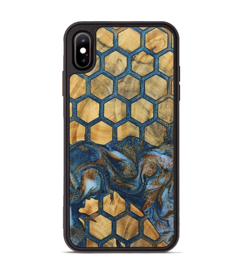 iPhone Xs Max Wood+Resin Phone Case - Herman (Pattern, 723043)