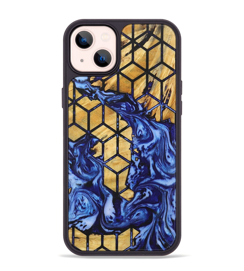 iPhone 14 Plus Wood+Resin Phone Case - Charlene (Pattern, 723044)