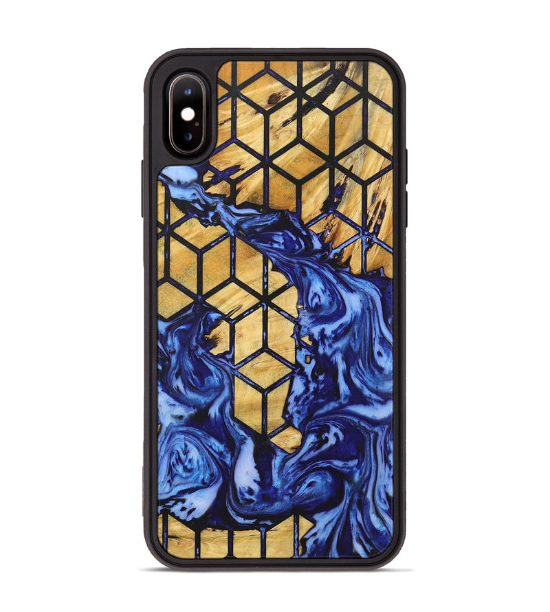 iPhone Xs Max Wood+Resin Phone Case - Charlene (Pattern, 723044)