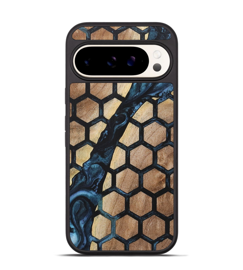 Pixel 9 Wood+Resin Phone Case - Lela (Pattern, 723045)