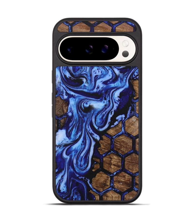 Pixel 9 Wood+Resin Phone Case - Jasmin (Pattern, 723046)