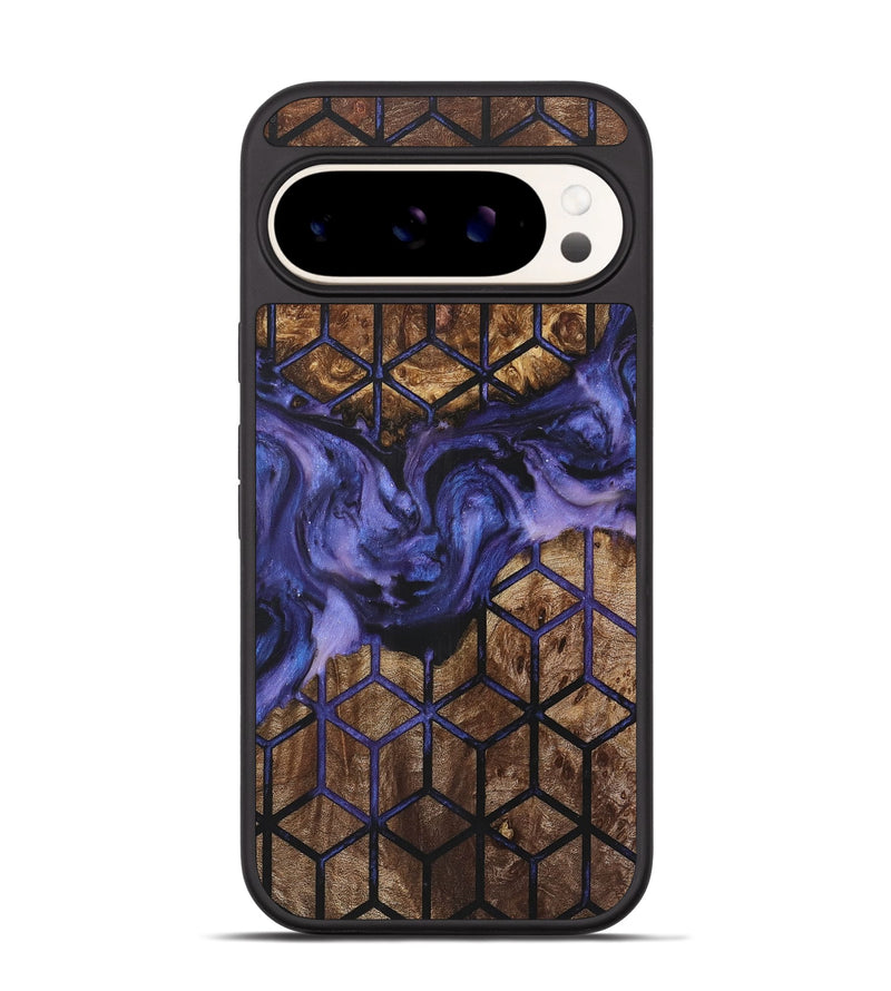 Pixel 9 Wood+Resin Phone Case - Leroy (Pattern, 723047)