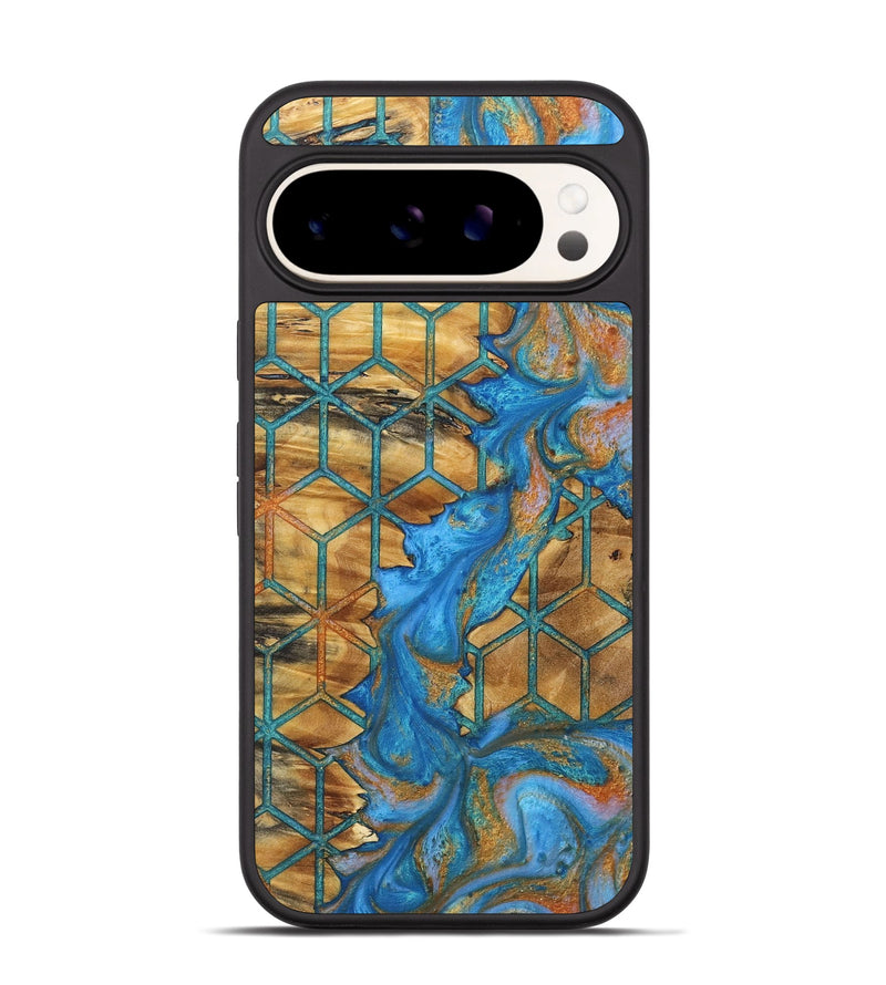 Pixel 9 Wood+Resin Phone Case - Zion (Pattern, 723048)