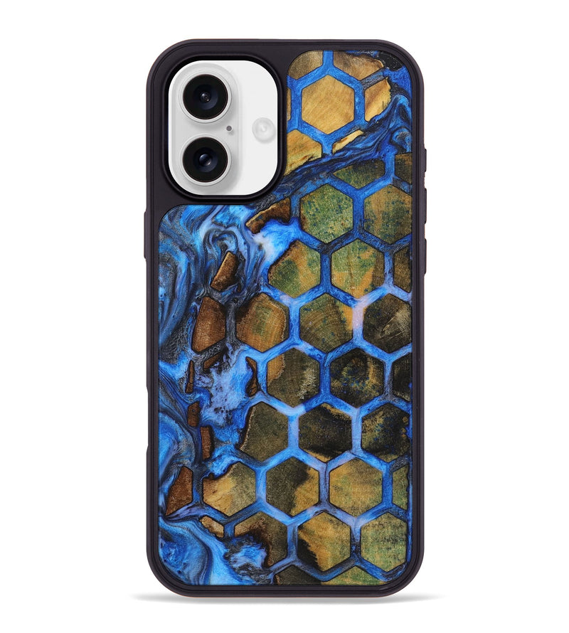 iPhone 16 Plus Wood+Resin Phone Case - Cristina (Pattern, 723049)