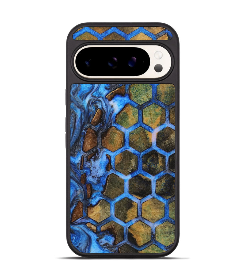 Pixel 9 Wood+Resin Phone Case - Cristina (Pattern, 723049)