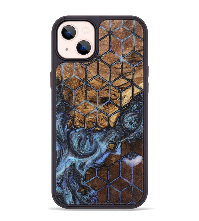 iPhone 14 Plus Wood+Resin Phone Case - Jonah (Pattern, 723050)